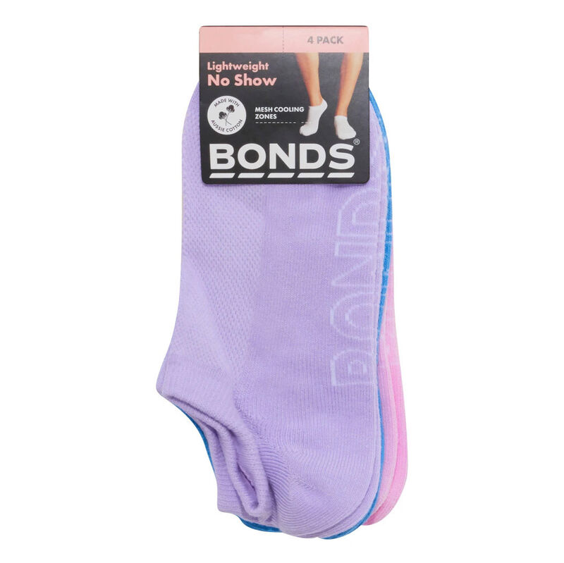 Bonds Light No Show Socks 4 Pack image number 1